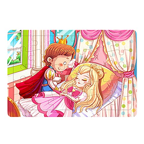 30x Puzzle Puzzle Verschiedene Cartoon Holz Vorschule Rätsel Für Kinder Intelligenz Baby Frühes Bildung von YIZITU