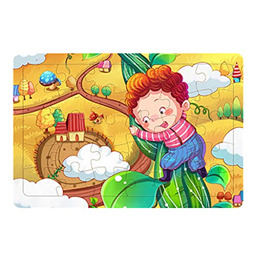 30x Puzzle Puzzle Verschiedene Cartoon Holz Vorschule Rätsel Für Kinder Intelligenz Baby Frühes Bildung von YIZITU