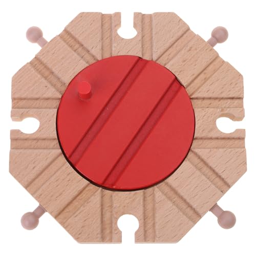 8-Wege-Eisenbahn-Drehteller aus Holz, Eisenbahn-Zubehör, Kinderspielzeug, kompatibel mit den meisten Zugschienen für Kinder, Holz, Eisenbahn-Drehteller 8-Wege-Eisenbahn-Drehteller aus Holz, Eisenbahn-Zubehör, Kinderspielzeug, kompatibel mit den meisten Zugschienen für Kinder, Holz, Eisenbahn-Drehteller von YIZITU