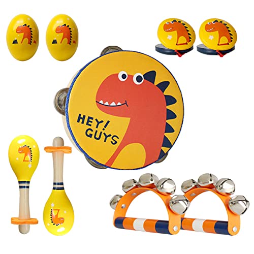 Baby-Musik für Kinder, Holzpercussion, Vorschule, frühes Lernen, Percussion-Instrumente für Erwachsene, Kuhglocke, kleine Holzschiefer, Schlagzeug-Set, für Kleinkinder Baby-Musik für Kinder, Holzpercussion, Vorschule, frühes Lernen, Percussion-Instrumente für Erwachsene, Kuhglocke, kleine Holzschiefer, Schlagzeug-Set, für Kleinkinder von YIZITU