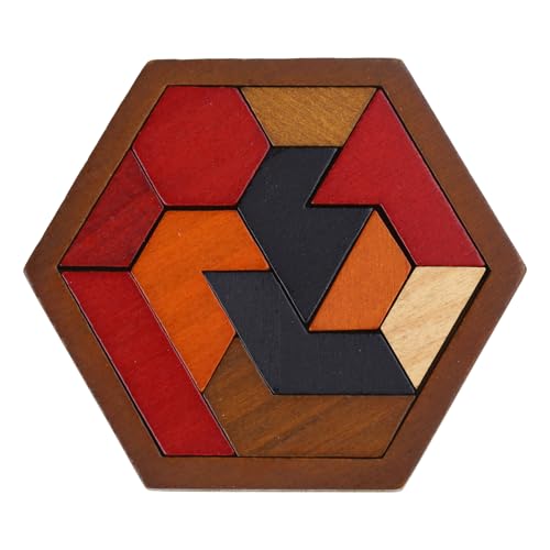 Chinesische Hölzerne Puzzlespiel Chexagon Model Teaser Building Blocks Easy Adult Rätsel von YIZITU