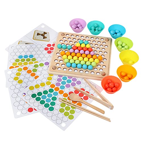 Clip Zähl Und Sortieren Von Perlenspielzeug Kinder Clip Ball Puzzle Für Vorschule Kleinkind Und Bildungslernen Von Holzstafeln Für Wände Schmuck von YIZITU