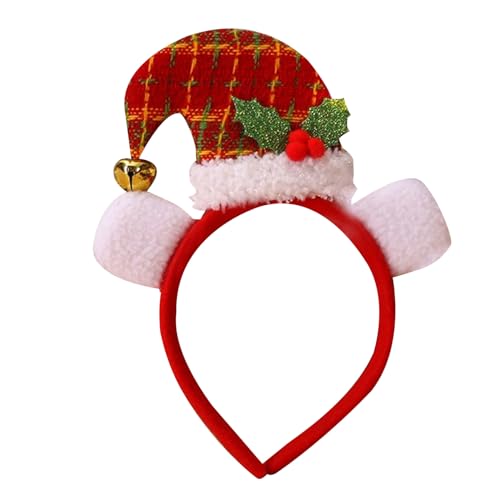 Dekoratives Stirnband für Weihnachten, Festival, Party, Nikolausmütze, Kopfschmuck mit Glocken, Festival-Kopfreif, Urlaubsparty-Accessoire, Weihnachtsmannmütze, Stirnband, Urlaub, Kopfbedeckung Dekoratives Stirnband für Weihnachten, Festival, Party, Nikolausmütze, Kopfschmuck mit Glocken, Festival-Kopfreif, Urlaubsparty-Accessoire, Weihnachtsmannmütze, Stirnband, Urlaub, Kopfbedeckung von YIZITU