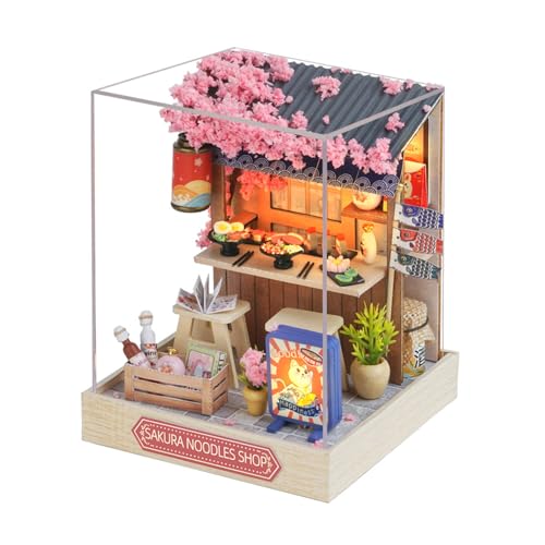 Elegante Holz Puzzle Shop Serie Handwerk Set Realistische Miniatur Wohnkultur Geschenkideen Für Teenager Und Erwachsene Stress Relief Holzhandwerk Set von YIZITU