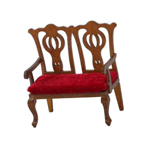 Handgefertigte Miniatur-Stuhl-Figur für Puppenhäuser im Maßstab 1:12, Vintage-Stil, Wohnzimmer-Layouts, Bastelmodellbausätze, Miniatur-Wohnzimmer-Dekorationen von YIZITU