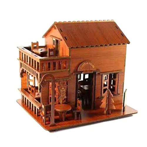 Holz Puzzle Dreidimensionale Puzzle Modelle Für Erwachsene Kaffeehaus Für Kinder Geburtstag/Weihnachtstag Modeling Kits Erwachsene Modeling Kit Tools Kit von YIZITU