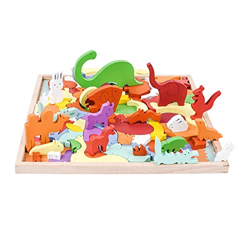 Holzpuzzle Tierstapelspielzeugblöcke Schneiden Unregelmäßig Geformtes Puzzle Tangram Spielset Für Kleinkind Vorschule 2+ Holzpuzzle Tierstapelspielzeugblöcke Schneiden Unregelmäßig Geformtes Puzzle Tangram Spielset Für Kleinkind Vorschule 2+ von YIZITU