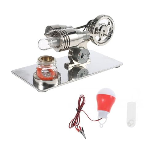 Hot Air Stirling Motormotor Modell Mit LED Bildungsspielzeug Elektrizität Generator Wissenschaftliche Experiment Demo Requisiten Bildungsmodelle Spielzeug Spielzeug von YIZITU