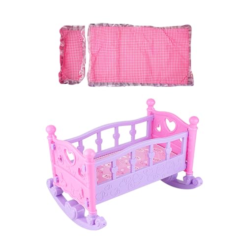 Miniaturpuppenbett Für Kinder Realistisches Design Plastik Schlafpot Schnellbaugruppe Kleinkind Vor Spiele Entwickelst Spielzeug Miniatur Spielzeugbett Für Kinder von YIZITU