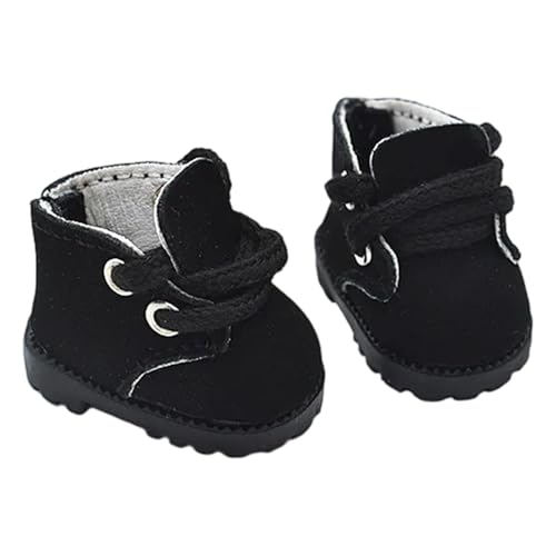 Modischer Schnürschuh für 17 cm große Anime-Figur, Puppe, PU-Schuh für Plüschpuppe, Dekoration, Figur, Zubehör, Schuhe Modischer Schnürschuh für 17 cm große Anime-Figur, Puppe, PU-Schuh für Plüschpuppe, Dekoration, Figur, Zubehör, Schuhe von YIZITU