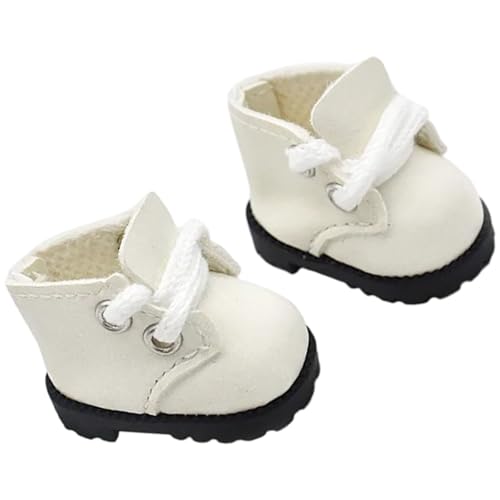 Modischer Schnürschuh für 17 cm große Anime-Figur, Puppe, PU-Schuh für Plüschpuppe, Dekoration, Figur, Zubehör, Schuhe Modischer Schnürschuh für 17 cm große Anime-Figur, Puppe, PU-Schuh für Plüschpuppe, Dekoration, Figur, Zubehör, Schuhe von YIZITU