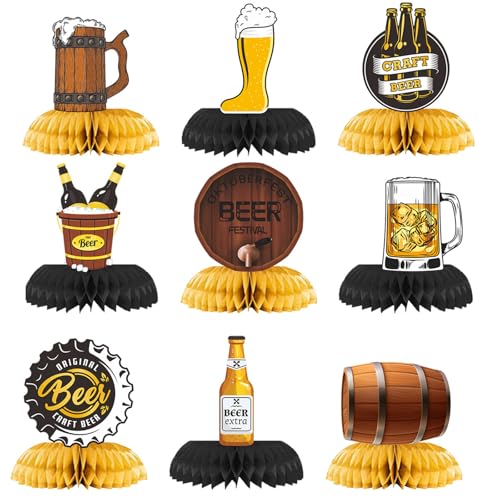 Oktoberfests Bier Party Supplies 9 Packungen Bayerisch Thema Wabendekoration Festival Tischplatte Akzent Zubehör Oktoberfests Bier Party Supplies 9 Packungen Bayerisch Thema Wabendekoration Festival Tischplatte Akzent Zubehör von YIZITU