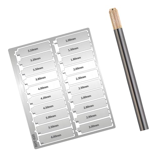 Professionelle runde Lochschneider-Bastel-Kits mit 20 Größen Werkzeug mit ergonomischem Griff für Miniaturmodell, Basteln, Metallmodell-Werkzeug-Set von YIZITU