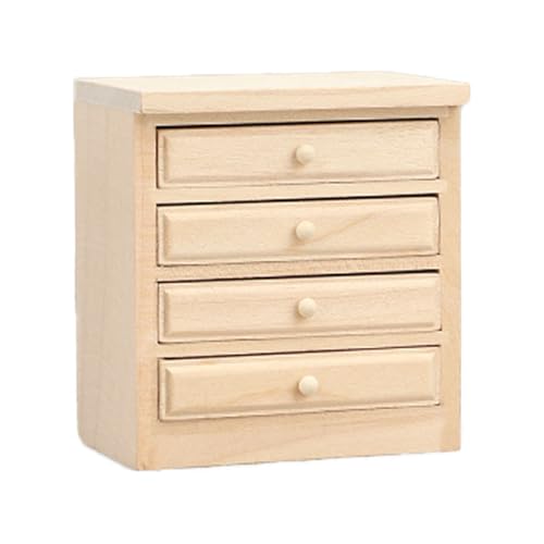 Puppenhäuser aus Holz, Küchenschrank mit funktionaler Schublade, Miniatur-Möbelmodell für kreative Puppenhäuser, Szene, Bauzubehör Puppenhäuser aus Holz, Küchenschrank mit funktionaler Schublade, Miniatur-Möbelmodell für kreative Puppenhäuser, Szene, Bauzubehör von YIZITU