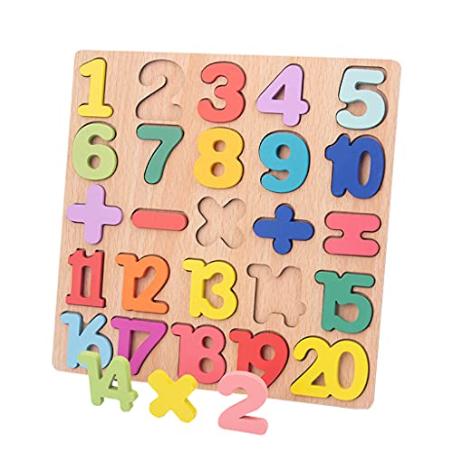YIZITU Puzzletafel Hartholz Nummer Lernrätsel Für Aktivitätszentrum Holz Tangram Stimulation Spielzeug Holz Tangram von YIZITU