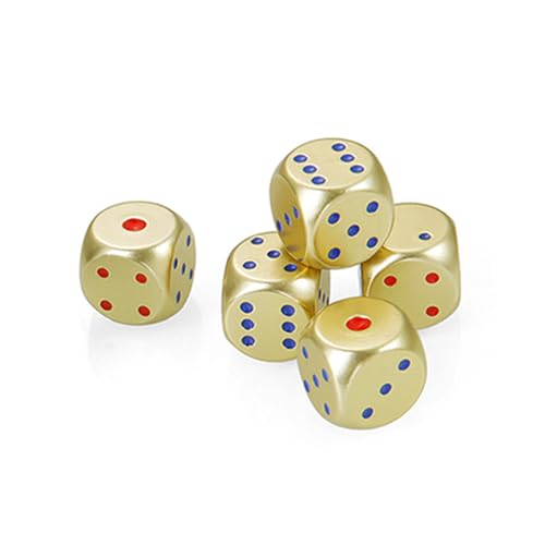 Runde Ecken, Boutiquen, Spielwürfel, bunte Aluminiumlegierung, Metall, leicht zu greifen, funktioniert aus gutem Metall von YIZITU