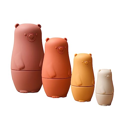 Silikonnistpuppe Set Für Kinder Fine Motor Fertigkeit Peg Doll Cartoon Puppet Desktop Dekoration Kleinkind Stapel Spielzeug Stapel Spielzeug Kinder Puzzle Bildung von YIZITU