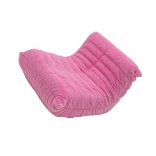 Stilvolle Miniatur-Puppenhäuser Sessel im Maßstab 1:12 Puppenhäuser Möbel Einzelsofa Modell Figur für moderne Szenendekorationen Miniatur-Einzelsofa von YIZITU