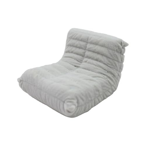 Stilvolle Miniatur-Puppenhäuser Sessel im Maßstab 1:12 Puppenhäuser Möbel Einzelsofa Modell Figur für moderne Szenendekorationen Miniatur-Einzelsofa von YIZITU