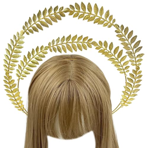 Vintage-Kronen-Stirnband für Damen, Braut, Cosplay, Requisiten, barocke Perlen, Diadem, Haarband, Brautparty, Hochzeit, Kopfschmuck, Cosplay, Haarschmuck, Doppellagig, goldfarben, Einheitsgröße Vintage-Kronen-Stirnband für Damen, Braut, Cosplay, Requisiten, barocke Perlen, Diadem, Haarband, Brautparty, Hochzeit, Kopfschmuck, Cosplay, Haarschmuck, Doppellagig, goldfarben, Einheitsgröße von YIZITU
