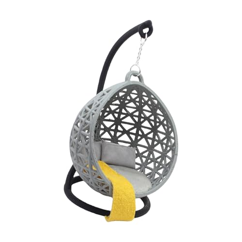 Wohnzimmer Hängesessel Figur Modell Realistische Vintage Lebensszene Puppenhaus Pretend Spiel Einrichtung für Couch Realistische Puppenhäuser Dekorationen Miniaturen von YIZITU