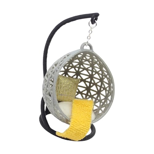 Wohnzimmer Hängesessel Figur Modell Realistische Vintage Lebensszene Puppenhaus Pretend Spiel Einrichtung für Couch Realistische Puppenhäuser Dekorationen Miniaturen von YIZITU