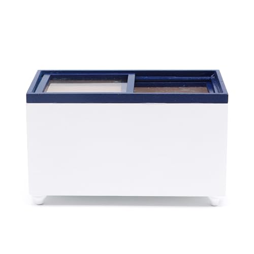 Wohnzimmer zum Spielen, Spielzeug, zum Spielen, Gefrierschrank für Puppenhausmöbel, realistisches Miniatur-Display, Modell, Gefrierschrank, Zubehör für Möbel, Zubehör für Möbel Wohnzimmer zum Spielen, Spielzeug, zum Spielen, Gefrierschrank für Puppenhausmöbel, realistisches Miniatur-Display, Modell, Gefrierschrank, Zubehör für Möbel, Zubehör für Möbel von YIZITU