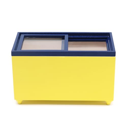 Wohnzimmer zum Spielen, Spielzeug, zum Spielen, Gefrierschrank für Puppenhausmöbel, realistisches Miniatur-Display, Modell, Gefrierschrank, Zubehör für Möbel, Zubehör für Möbel Wohnzimmer zum Spielen, Spielzeug, zum Spielen, Gefrierschrank für Puppenhausmöbel, realistisches Miniatur-Display, Modell, Gefrierschrank, Zubehör für Möbel, Zubehör für Möbel von YIZITU