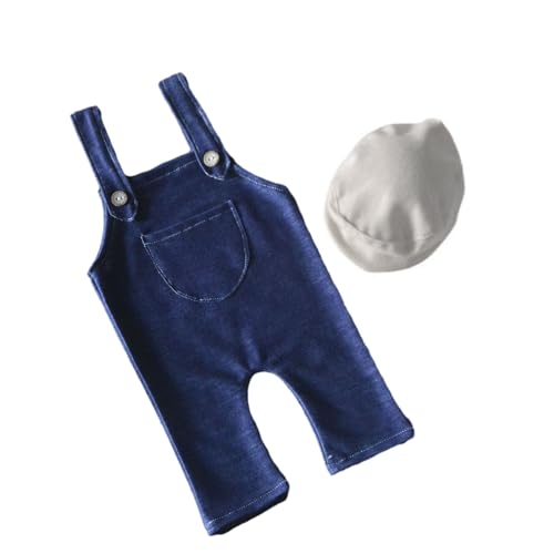 YIZITU 0-2m Babyfoto Kleidung Overall Jumpsuit Bakenhut Brille Neugeborene Fotografie Kostüm Set Säuglingsfotografie Outfit Baby Overalls YIZITU 0-2m Babyfoto Kleidung Overall Jumpsuit Bakenhut Brille Neugeborene Fotografie Kostüm Set Säuglingsfotografie Outfit Baby Overalls von YIZITU