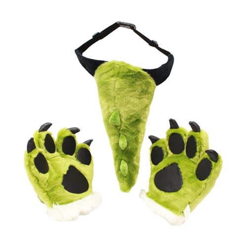 YIZITU 1/2/4pcs Tierkostüme Set Panda/Hirsch/Dinosaurier/Bärenohr Stirnband Mit Plüschschwanzpfoten Set Halloween Cosplay Accessoires Halloween Cosplay Kostüm Männer Frauen YIZITU 1/2/4pcs Tierkostüme Set Panda/Hirsch/Dinosaurier/Bärenohr Stirnband Mit Plüschschwanzpfoten Set Halloween Cosplay Accessoires Halloween Cosplay Kostüm Männer Frauen von YIZITU