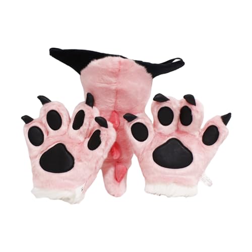 YIZITU 1/2/4pcs Tierkostüme Set Panda/Hirsch/Dinosaurier/Bärenohr Stirnband Mit Plüschschwanzpfoten Set Halloween Cosplay Accessoires Halloween Cosplay Kostüm Männer Frauen YIZITU 1/2/4pcs Tierkostüme Set Panda/Hirsch/Dinosaurier/Bärenohr Stirnband Mit Plüschschwanzpfoten Set Halloween Cosplay Accessoires Halloween Cosplay Kostüm Männer Frauen von YIZITU
