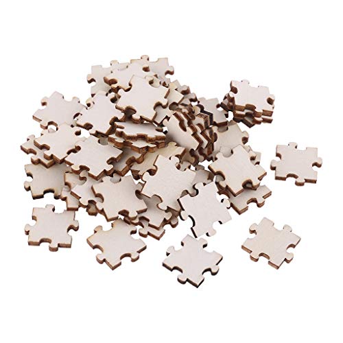 YIZITU 100 Stück/Set unfertige Holzpuzzles Teile zum Basteln YIZITU 100 Stück/Set unfertige Holzpuzzles Teile zum Basteln von YIZITU
