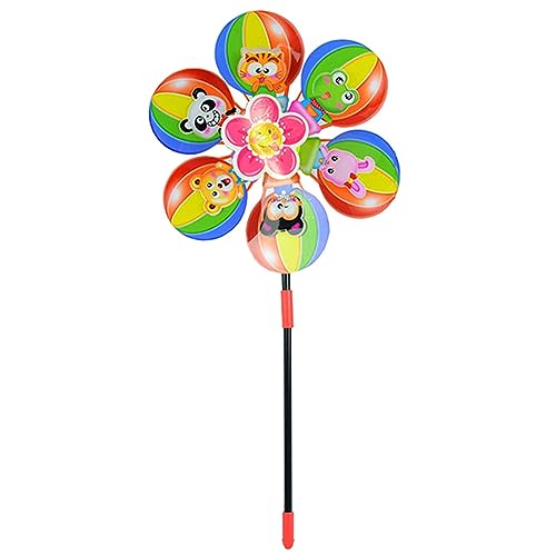 YIZITU 10pcs 6 Klingen Spinner Schöne Pinwheel Hochzeit Rasen Dekore Kinder Freien Spielzeug Balkon Garten Terrasse Dekoration Kleine Pinwheel Für Kinder Freien Für Garten Und Große Party von YIZITU