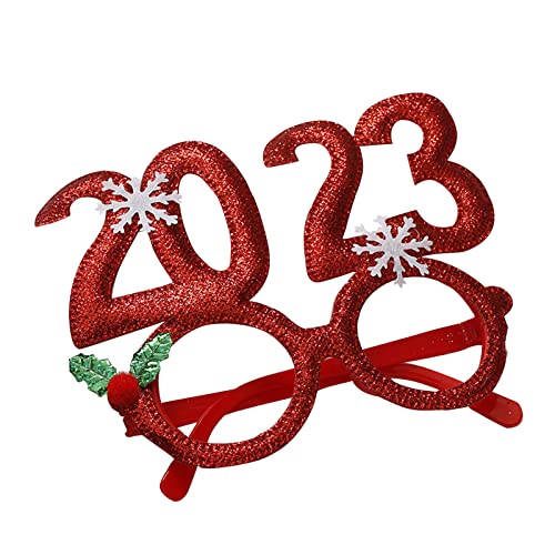 YIZITU 2023 Weihnachtsbrille, Frohes neues Jahr, Brillenrahmen, Partygeschenk, Foto-Requisite, Teenager, Kinder YIZITU 2023 Weihnachtsbrille, Frohes neues Jahr, Brillenrahmen, Partygeschenk, Foto-Requisite, Teenager, Kinder von YIZITU