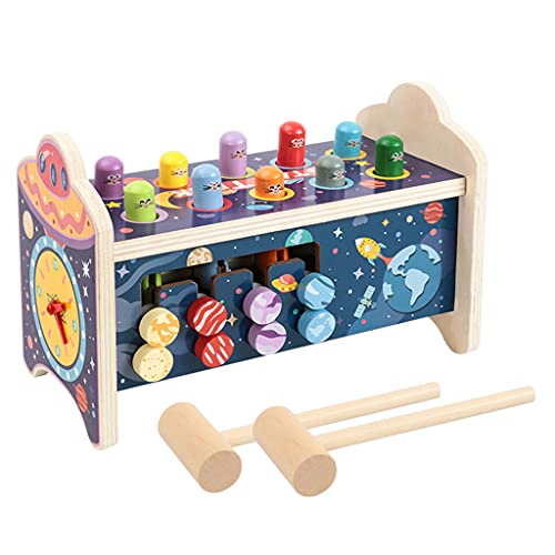 YIZITU 3-in-1-Hammerholzspielzeug Early Development Educational Interactive Games Für Kleinkinder 10.62x5.11x7.08inches Schlagen Bankspielzeug YIZITU 3-in-1-Hammerholzspielzeug Early Development Educational Interactive Games Für Kleinkinder 10.62x5.11x7.08inches Schlagen Bankspielzeug von YIZITU