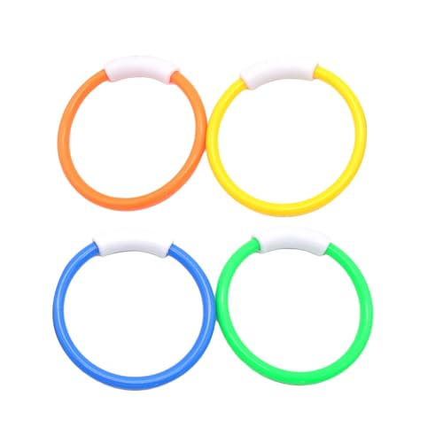 YIZITU 4PCS/Set Pool Wasserspielzeug Für Jungen Und Mädchen Unterwasserspiel Und Tauchausbildung Kinder Tauchen Spielzeug Unterwasserringe Kinder von YIZITU