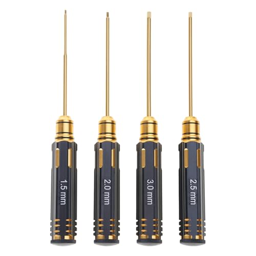YIZITU 4pcs Stahl Sechskant Sechsendreher Set Wartungstool Masse Für W/1 5/2/2 5/3mm Für Kopffernbedienungssteuermodell Flugzeug Schraubendreher Set Elektrisch YIZITU 4pcs Stahl Sechskant Sechsendreher Set Wartungstool Masse Für W/1 5/2/2 5/3mm Für Kopffernbedienungssteuermodell Flugzeug Schraubendreher Set Elektrisch von YIZITU