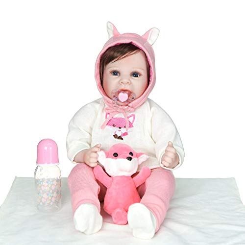 YIZITU 55 cm Realistisch Für Doll Kleinkind Babys Lebenseike Mädchen Für Spiel Spielzeugdecke Geburtstag Wiedergeborene Puppen Wiedergeboren YIZITU 55 cm Realistisch Für Doll Kleinkind Babys Lebenseike Mädchen Für Spiel Spielzeugdecke Geburtstag Wiedergeborene Puppen Wiedergeboren von YIZITU