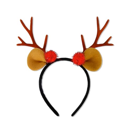 YIZITU Adult Rentier Antler Shape Stirnband Mit Glocken/Pompoms Weihnachts Make Up Machen Fotos Carnivals Party Kopfstück Rentiere Stirnband Zum Waschen Von Gesicht Erwachsenen Geweih YIZITU Adult Rentier Antler Shape Stirnband Mit Glocken/Pompoms Weihnachts Make Up Machen Fotos Carnivals Party Kopfstück Rentiere Stirnband Zum Waschen Von Gesicht Erwachsenen Geweih von YIZITU