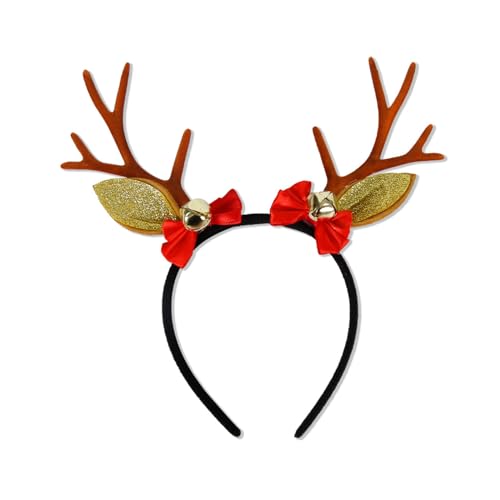 YIZITU Adult Rentier Antler Shape Stirnband Mit Glocken/Pompoms Weihnachts Make Up Machen Fotos Carnivals Party Kopfstück Rentiere Stirnband Zum Waschen Von Gesicht Erwachsenen Geweih YIZITU Adult Rentier Antler Shape Stirnband Mit Glocken/Pompoms Weihnachts Make Up Machen Fotos Carnivals Party Kopfstück Rentiere Stirnband Zum Waschen Von Gesicht Erwachsenen Geweih von YIZITU