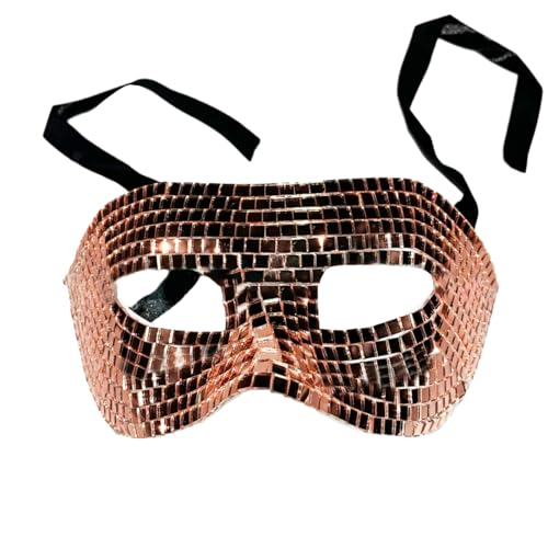 YIZITU Auftrittskostüm, halbes Gesicht, Halloween, Karneval, Festival, Maskerade, Party, Hochzeit, halbes Gesicht, Kostüm, Halloween, Cosplay von YIZITU