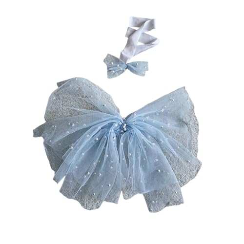YIZITU Baby Fotografie Requisiten Perlen Stirnband Bowknot Kostüm Fotoshooting Requisiten 2PCS Fotoshooting Neugeborenes Duschgeschenk Baby Mädchen Tutu Kleid YIZITU Baby Fotografie Requisiten Perlen Stirnband Bowknot Kostüm Fotoshooting Requisiten 2PCS Fotoshooting Neugeborenes Duschgeschenk Baby Mädchen Tutu Kleid von YIZITU