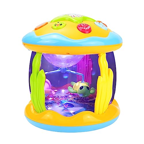 YIZITU Babymusikspielzeug LED Elektronische Projektion Rotierende Drum Für Kleinkind 4 5 Kinder Bildungsspielzeug Geburtstagsgeschenk von YIZITU