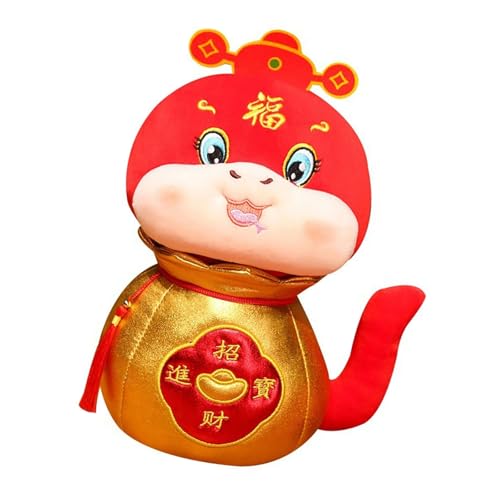 YIZITU Cartoon Schlange Spielzeug Chinesisches Neujahr Cartoon Plüsch Spielzeug Schlange Spaß Stofftiere Werfen Kissen Party Geschenkhandhandwerk Weiche Plüschpuppe Für Babys Kleid Für Kinder von YIZITU
