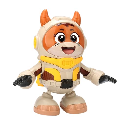 YIZITU Cartoon Space Cow Crawling Toy LED Blinkes Tanzspielzeug Elektrisches Gesangstier Für Baby Crawl Lernspaß Aktivität LED Musik Für Kinder von YIZITU