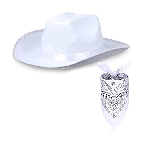 YIZITU Cowboyhut mit großer Krempe, Cowboy-Zubehör für Erwachsene, Herren, Damen und Herren, kreatives Cosplay von YIZITU