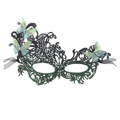 YIZITU Damen-Maskerade mit Strasssteinen, Abschlussball, Venezianerparty, halbes Gesicht, Spitze, Augenmaske YIZITU Damen-Maskerade mit Strasssteinen, Abschlussball, Venezianerparty, halbes Gesicht, Spitze, Augenmaske von YIZITU