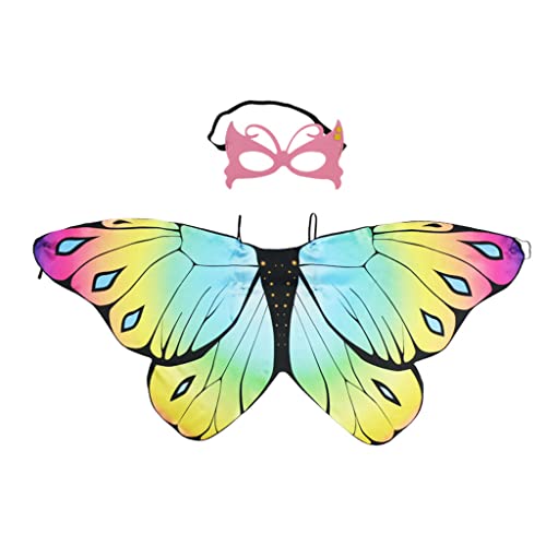 YIZITU Fee für Schmetterlingsflügel mit Auge für Kinder Mädchen Party Verkleidung Karneval Kostüm für Halloween Cosplay YIZITU Fee für Schmetterlingsflügel mit Auge für Kinder Mädchen Party Verkleidung Karneval Kostüm für Halloween Cosplay von YIZITU
