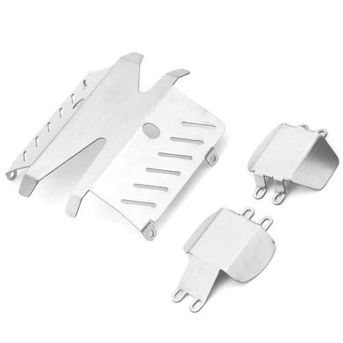 YIZITU Fernbedienungsauto Skidplattenplattform Schutz Für 1/10 CC02 Modell Fernbedienung Fahrzeug Crawlers Enthusiasten Edelstahl Chassis Beschützer von YIZITU