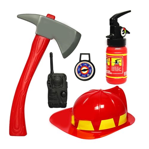 YIZITU Feuerwehrmann-Kostüm, Spielzeug, Zubehör, Feuerwehrmann, Rollenspiel, Kostüm-Set, Feuerwehrmann-Outfit für Kinder u YIZITU Feuerwehrmann-Kostüm, Spielzeug, Zubehör, Feuerwehrmann, Rollenspiel, Kostüm-Set, Feuerwehrmann-Outfit für Kinder u von YIZITU